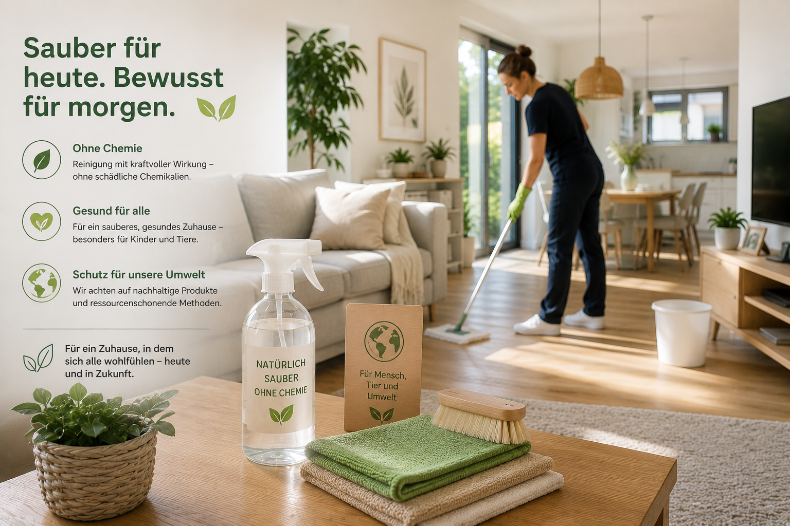 Haushaltsreinigung für ein gesundes Zuhause